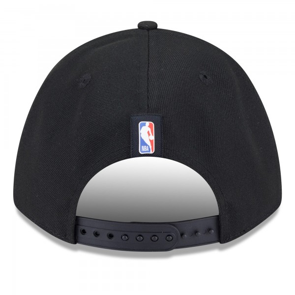 Бейсболка Miami Heat New Era Black 2025 NBA Draft M-Crown A-Frame 9FORTY