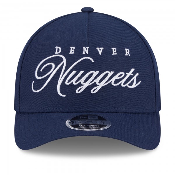 Бейсболка Denver Nuggets New Era Navy 2025 NBA Draft M-Crown A-Frame 9FORTY