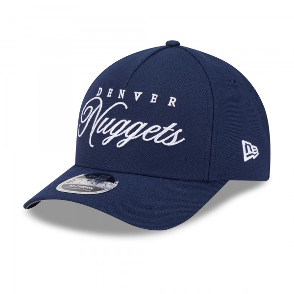 Бейсболка Denver Nuggets New Era Navy 2025 NBA Draft M-Crown A-Frame 9FORTY
