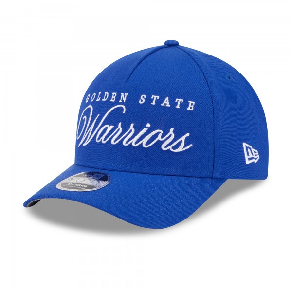 Бейсболка Golden State Warriors New Era Royal 2025 NBA Draft M-Crown A-Frame 9FORTY
