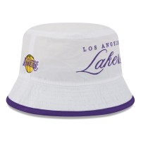 Панама Los Angeles Lakers New Era White/Purple 2025 NBA Draft Nylon