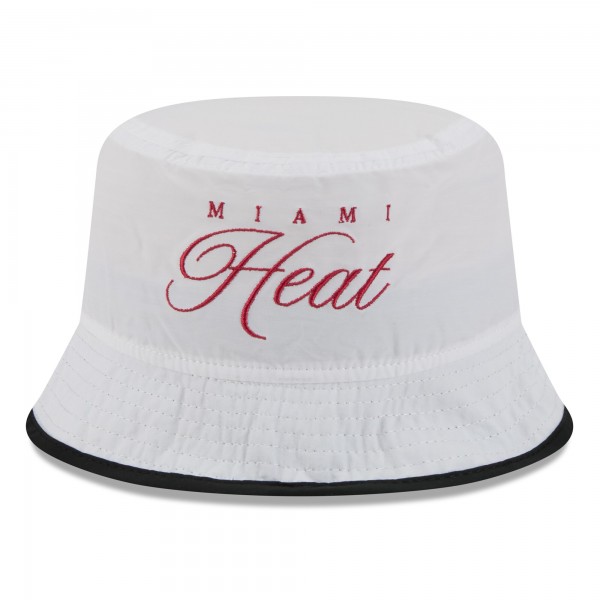 Панама Miami Heat New Era White/Black 2025 NBA Draft Nylon
