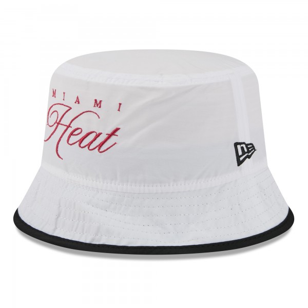 Панама Miami Heat New Era White/Black 2025 NBA Draft Nylon