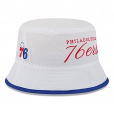 Панама Philadelphia 76ers New Era White/Royal 2025 NBA Draft Nylon