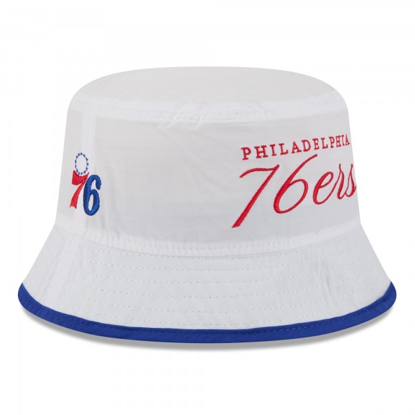 Панама Philadelphia 76ers New Era White/Royal 2025 NBA Draft Nylon