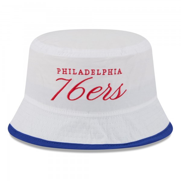 Панама Philadelphia 76ers New Era White/Royal 2025 NBA Draft Nylon