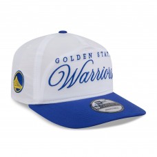 Бейсболка Golden State Warriors New Era White/Royal 2025 NBA Draft On-Stage Nylon 19TWENTY