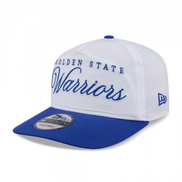 Бейсболка Golden State Warriors New Era White/Royal 2025 NBA Draft On-Stage Nylon 19TWENTY