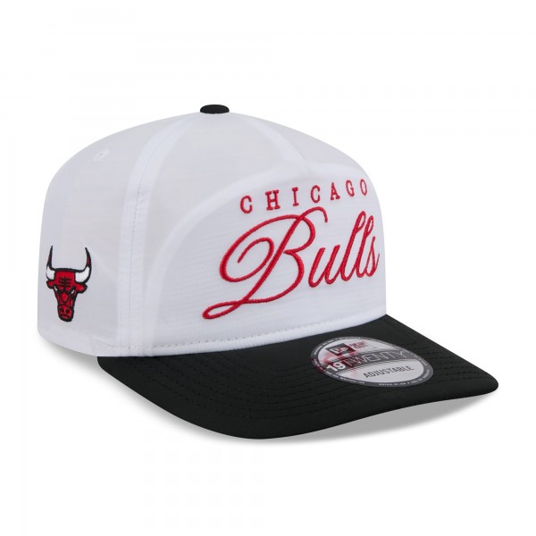 Бейсболка Chicago Bulls New Era White/Black 2025 NBA Draft On-Stage Nylon 19TWENTY