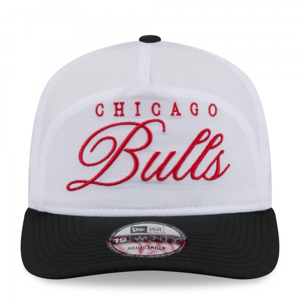 Бейсболка Chicago Bulls New Era White/Black 2025 NBA Draft On-Stage Nylon 19TWENTY