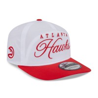 Бейсболка Atlanta Hawks New Era White/Red 2025 NBA Draft On-Stage Nylon 19TWENTY