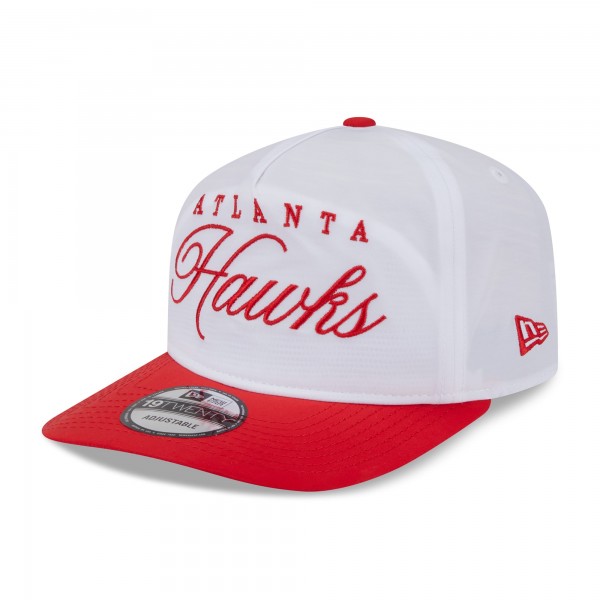 Бейсболка Atlanta Hawks New Era White/Red 2025 NBA Draft On-Stage Nylon 19TWENTY