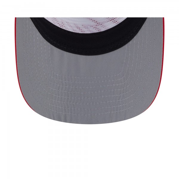 Бейсболка Atlanta Hawks New Era White/Red 2025 NBA Draft On-Stage Nylon 19TWENTY