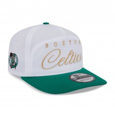 Бейсболка Boston Celtics New Era White/Kelly Green 2025 NBA Draft On-Stage Nylon 19TWENTY