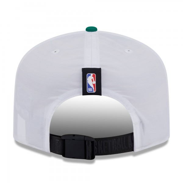 Бейсболка Boston Celtics New Era White/Kelly Green 2025 NBA Draft On-Stage Nylon 19TWENTY