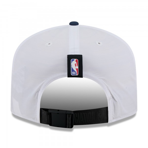 Бейсболка Denver Nuggets New Era White/Navy 2025 NBA Draft On-Stage Nylon 19TWENTY