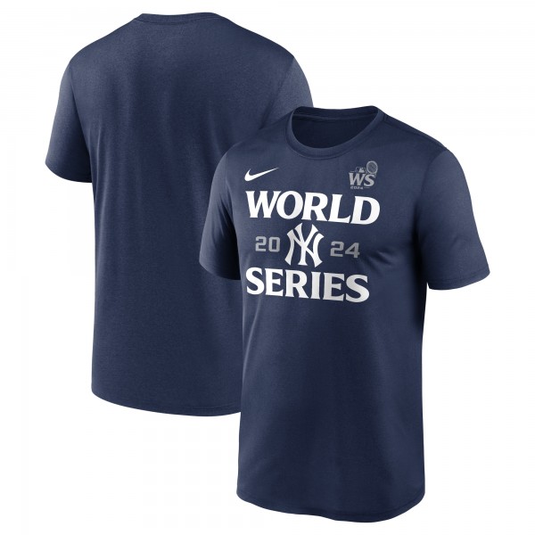 New York Yankees Nike Navy 2024 World Series Authentic Collection Legend T-Shirt
