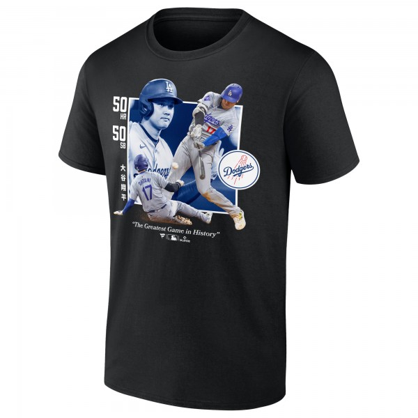 Los Angeles Dodgers Shohei Ohtani Black Greatest Game T-Shirt