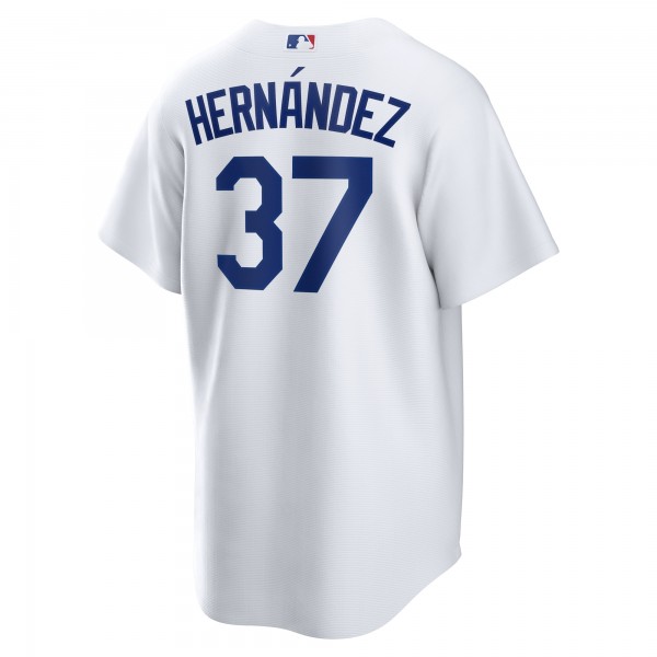 Los Angeles Dodgers Teoscar Hernandez Nike White Home Replica Jersey