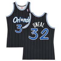 Игровая джерси Shaquille ONeal Orlando Magic Autographed Fanatics Authentic Mitchell & Ness 1994-95 Black Authentic