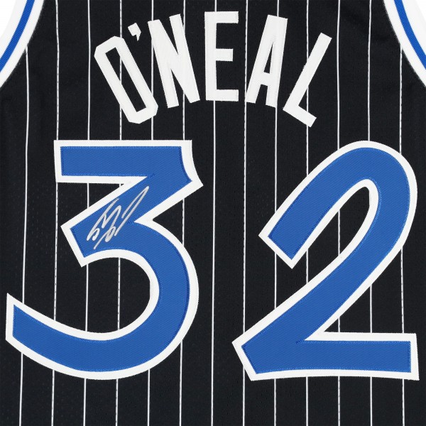 Игровая джерси Shaquille ONeal Orlando Magic Autographed Fanatics Authentic Mitchell & Ness 1994-95 Black Authentic