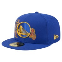 Бейсболка Golden State Warriors New Era Royal State Stitch 59FIFTY