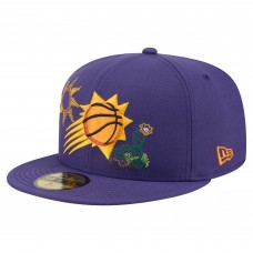 Бейсболка Phoenix Suns New Era Purple State Stitch 59FIFTY