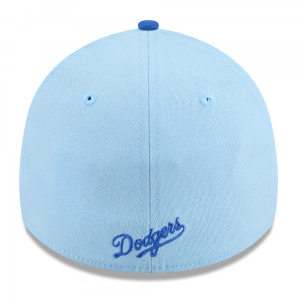 Бейсболка Los Angeles Dodgers New Era Light Blue/Royal 2025 Fourth of July 39THIRTY