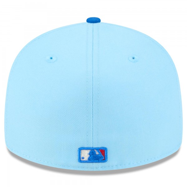 Бейсболка Los Angeles Dodgers New Era Light Blue/Royal 2025 Fourth of July Low Profile 59FIFTY