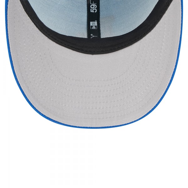 Бейсболка Los Angeles Dodgers New Era Light Blue/Royal 2025 Fourth of July Low Profile 59FIFTY