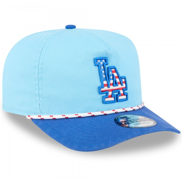 Los Angeles Dodgers New Era Light Blue/Royal 2025 Fourth of July Golfer Snapback Hat