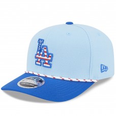 Бейсболка Los Angeles Dodgers New Era Light Blue/Royal 2025 Fourth of July 9SEVENTY