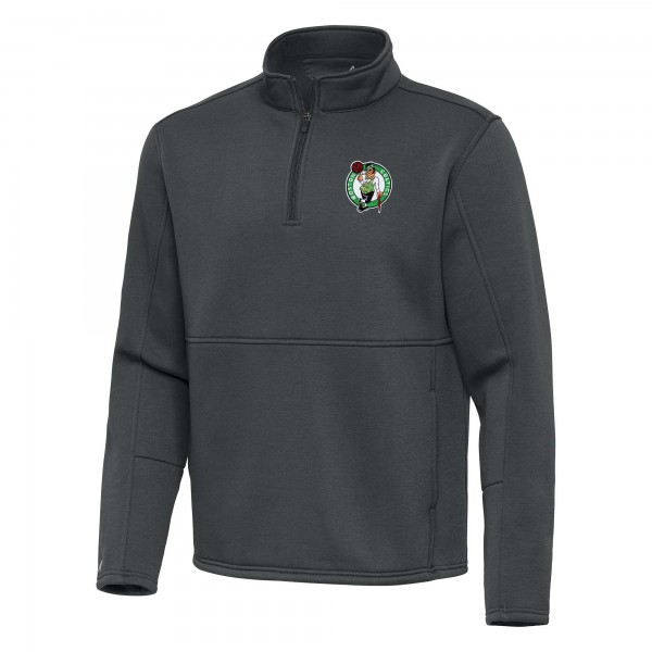 Кофта на короткой молнии Boston Celtics Antigua Twist – Pewter