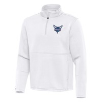 Кофта на короткой молнии Charlotte Hornets Antigua White Twist