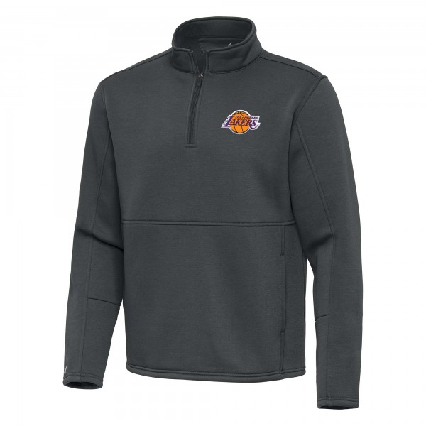 Кофта на короткой молнии Los Angeles Lakers Antigua  Twist – Pewter