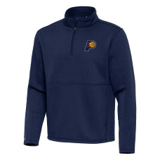 Indiana Pacers Antigua Navy Twist Quarter-Zip Pullover Top