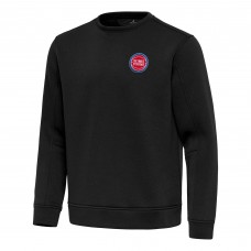 Detroit Pistons Antigua Black Relevant Pullover Sweatshirt