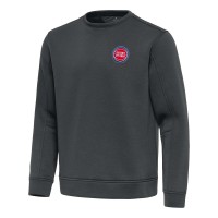 Detroit Pistons Antigua Pewter Relevant Pullover Sweatshirt