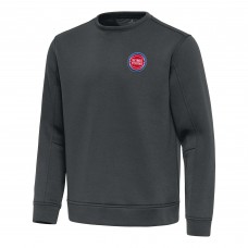 Detroit Pistons Antigua Pewter Relevant Pullover Sweatshirt