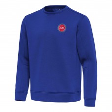 Detroit Pistons Antigua Blue Relevant Pullover Sweatshirt
