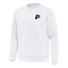 Indiana Pacers Antigua White Relevant Pullover Sweatshirt