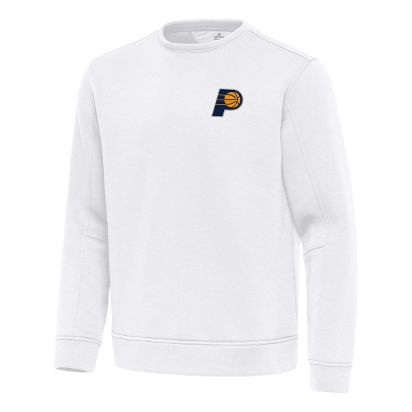 Indiana Pacers Antigua White Relevant Pullover Sweatshirt