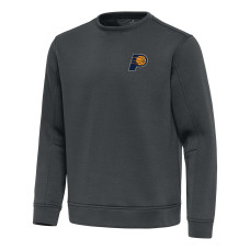 Indiana Pacers Antigua Pewter Relevant Pullover Sweatshirt