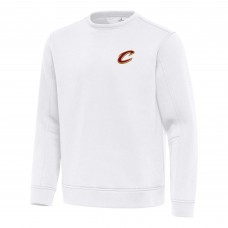 Cleveland Cavaliers Antigua White Relevant Pullover Sweatshirt