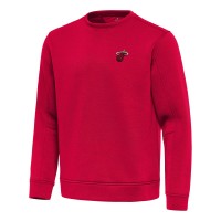 Miami Heat Antigua Red Relevant Pullover Sweatshirt