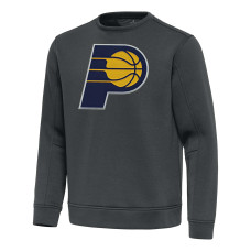 Indiana Pacers Antigua Pewter Relevant Pullover Sweatshirt