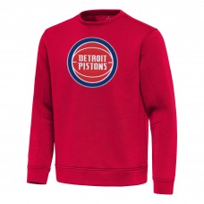 Detroit Pistons Antigua Red Relevant Pullover Sweatshirt