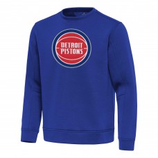 Detroit Pistons Antigua Blue Relevant Pullover Sweatshirt