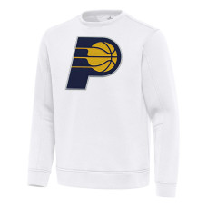 Indiana Pacers Antigua White Relevant Pullover Sweatshirt