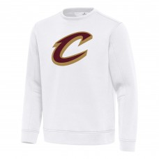 Cleveland Cavaliers Antigua White Relevant Pullover Sweatshirt
